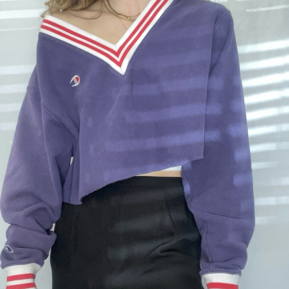 Champion Oversized Cropped Sweatshirt